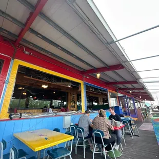 Outside dining