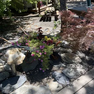 Outdoor area with seating