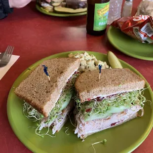 Turkey cranberry with sprouts  yummy