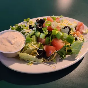 House salad with the fixings!