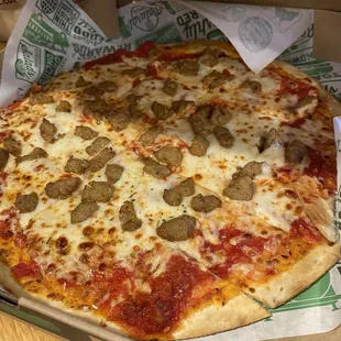 Sausage pizza