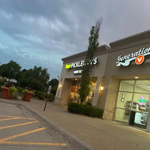 front of store