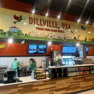 customers at the counter