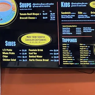 12 oz soup says 5.99 but rings up for 6.99.