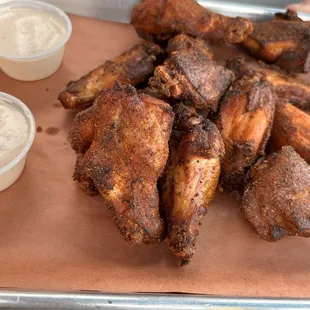 12 smoked wings