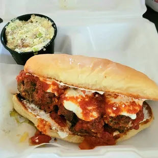Brisket Meatball Sub