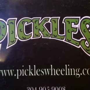 pickles sign