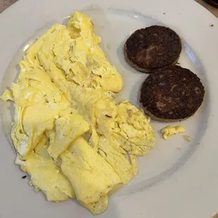 Eggs and sausage