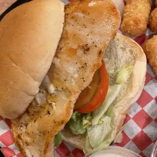 Grilled chicken sandwich