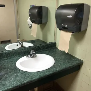 The men's bathroom
