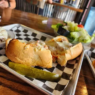 Meatball parmesan sub