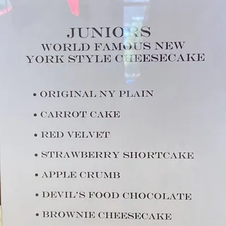 192. Juniors World Famous Brooklyn Cheesecake