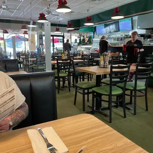 Dining area and counter