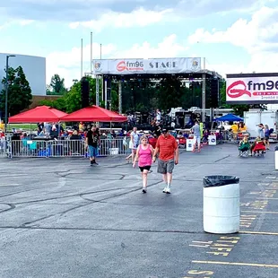 Way way way in the back by food trucks, looking towards stage.  #UpCloseSavor