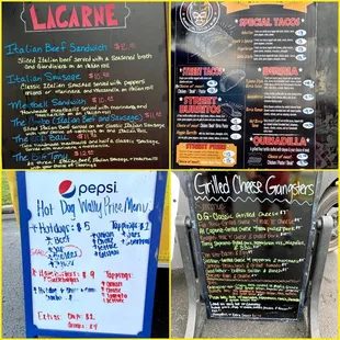 Just some of the 2022 food truck menu's  #UpCloseSavor