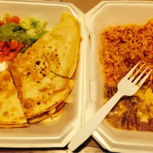 Chicken quesadilla!