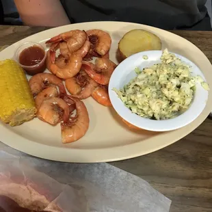1/2 Cajun boiled shrimp