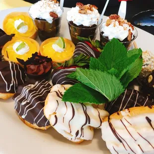 Desserts made fresh by our bakers. Lemons tartelettes, S'more parfaits, mini turnovers &amp; chocolate dipped strawberries.