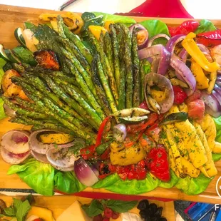 Grilled veg board