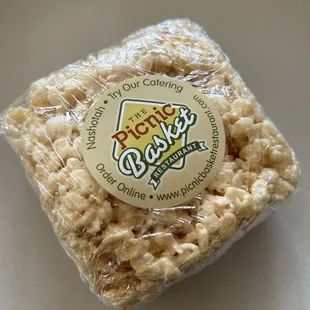 a bag of rice krispy treats