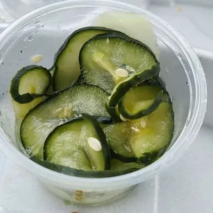 Cucumber Salad Side.