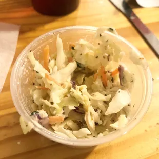 Jalapeno Jalapeno Cilantro Coleslaw - love the heat, perfectly dressed.
