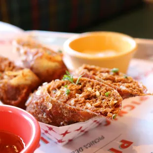 a plate of fried food