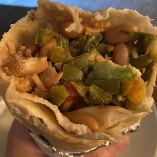 Vegetarian burrito