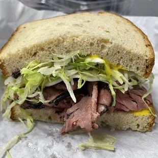 Roast beef and provolone