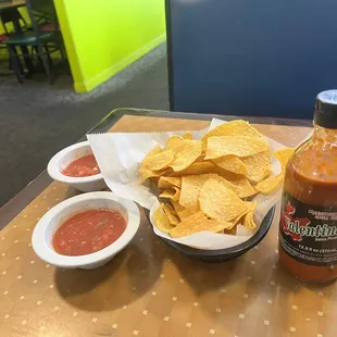 She also brought us their free chips and salsa which were on point crispy fresh chips and absolutely delicious homemade salsa dip.