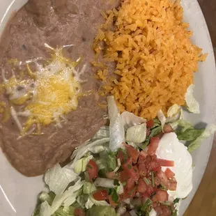 Rice and beans with pico de gallo
