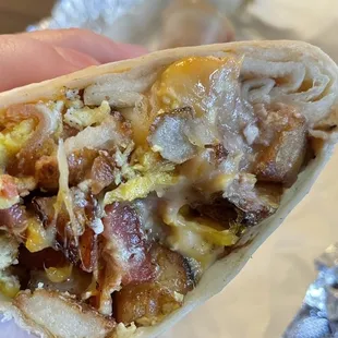 16. Breakfast Burrito with Bacon