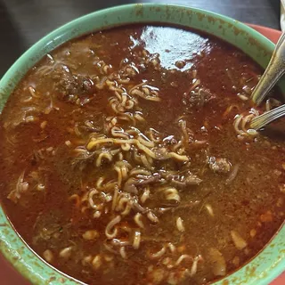 Birria ramen soup