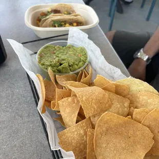 Chips n guac and some tacos