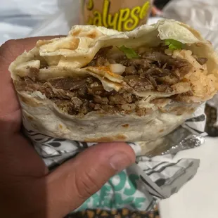 Carne asada burrito