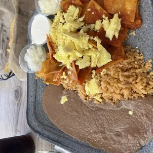 Red chilaquiles