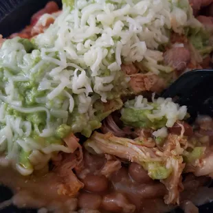 Chicken burrito bowl without rice