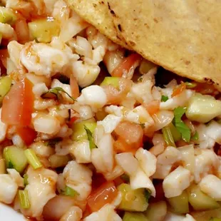 Ceviche De Camaron Tostadas