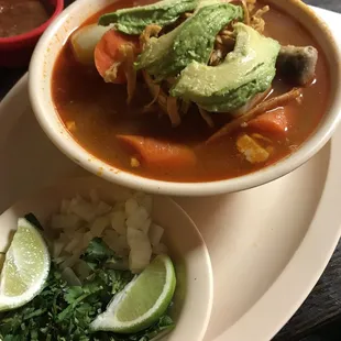 Special chicken soup. It was one of the best chicken soups I've ever had. Delicious!