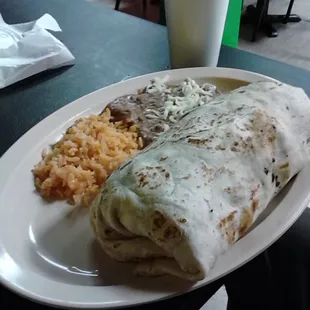 Huge steak burrito