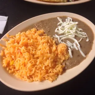 Side of rice and beans