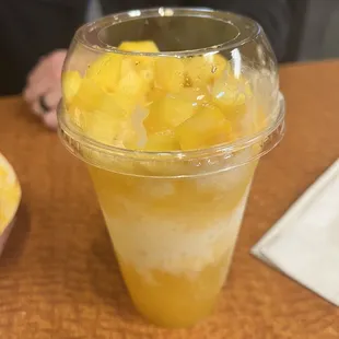 Mango Raspados Naturales w/ condensed cream