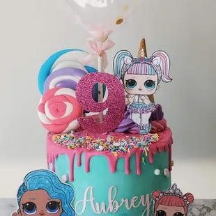 LOL surprise birthday cake