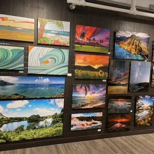 Wall Art by local artists grace our gallery walls