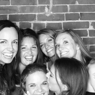 The bride and her girls, rehearsing'