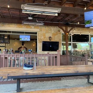 Patio and bar