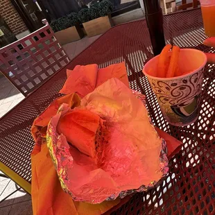 Cubano Sandwich and Side of Fries