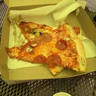 Pepperoni Pizza and Pepperoni Mushroom Pizza