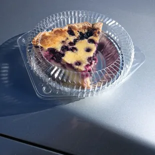 My blueberry pie to go.