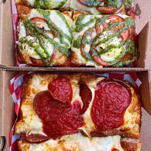 a pizza in a box